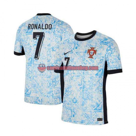 Camisa Masculina Portugal Cristiano Ronaldo 7 Euro 2024 Jogo 2 manga curta