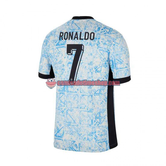 Camisa Masculina Portugal Cristiano Ronaldo 7 Euro 2024 Jogo 2 manga curta