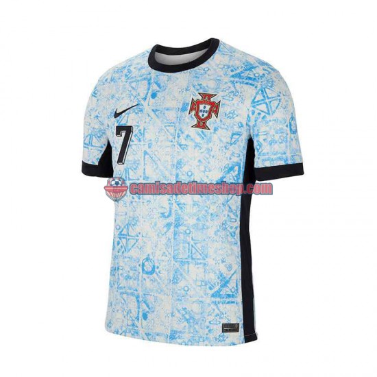 Camisa Masculina Portugal Cristiano Ronaldo 7 Euro 2024 Jogo 2 manga curta