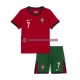 Camisa Infanto-Juvenil Portugal Cristiano Ronaldo 7 Euro 2024 Jogo 1 manga curta