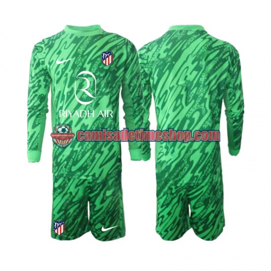 Camisa Infanto-Juvenil Atlético de Madrid Goleiro 2024-2025 Jogo 2 Manga Longa