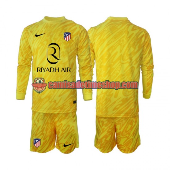 Camisa Infanto-Juvenil Atlético de Madrid Goleiro 2024-2025 Jogo 3 Manga Longa