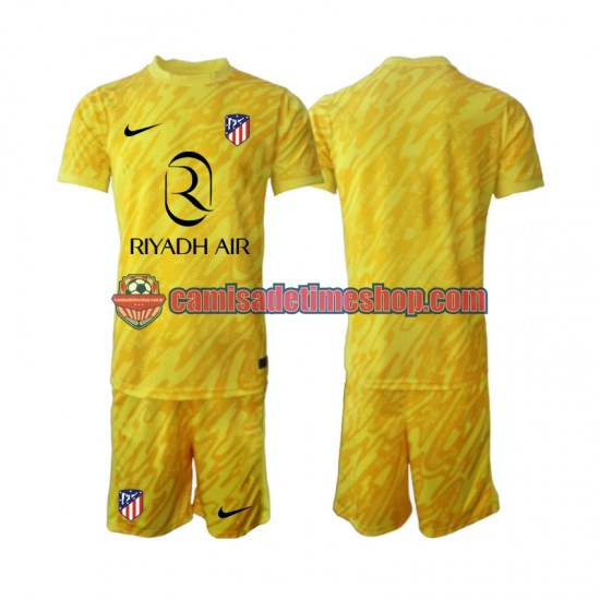 Camisa Infanto-Juvenil Atlético de Madrid Goleiro 2024-2025 Jogo 3 manga curta