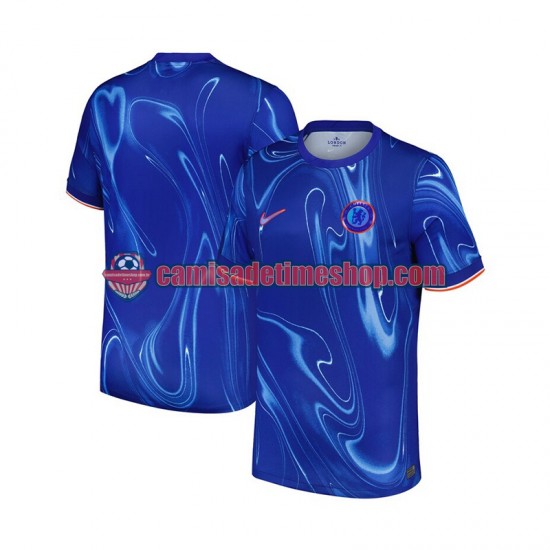 Camisa Masculina Chelsea 2024-2025 Jogo 1 manga curta