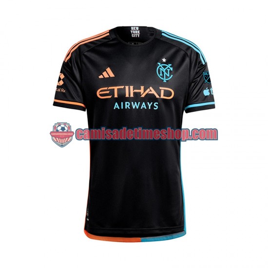 Camisa Masculina New York City FC 2024 Jogo 2 manga curta