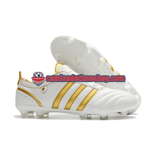 Adidas ADIPURE FG Ouro Branco Botas de Futebol