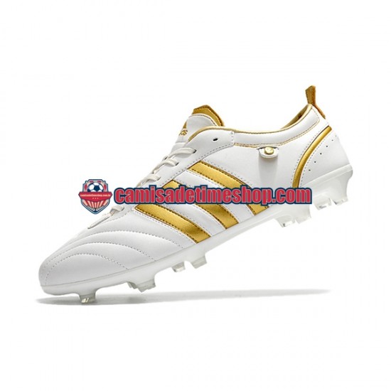 Adidas ADIPURE FG Ouro Branco Botas de Futebol