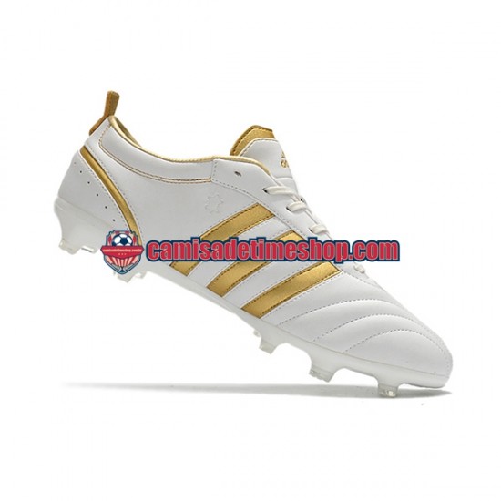 Adidas ADIPURE FG Ouro Branco Botas de Futebol