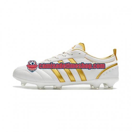 Adidas ADIPURE FG Ouro Branco Botas de Futebol