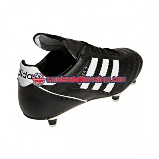 Adidas Classic Kaiser 3 Cup SG Branco Preto Botas de Futebol