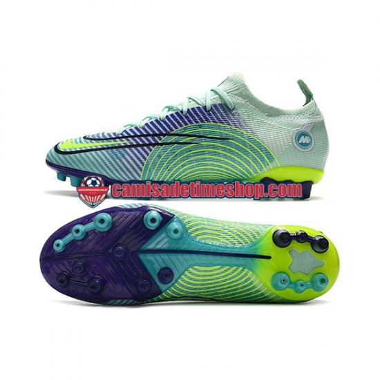 Nike Mercurial Vapor Dream Spee 005 Elite AG Roxo Verde Botas de Futebol