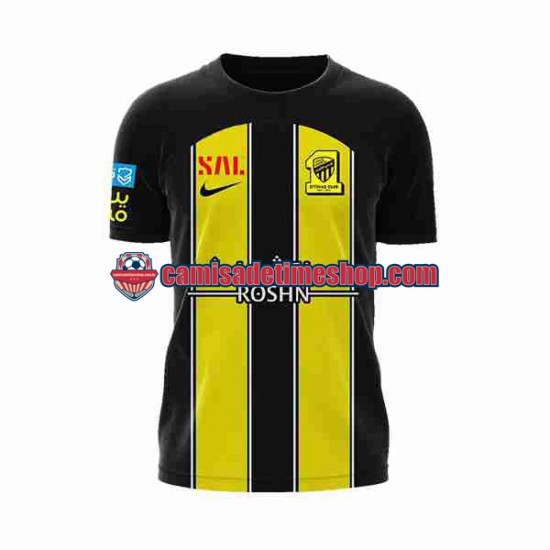 Camisa Masculina Al-Ittihad 2023-2024 Jogo 1 manga curta