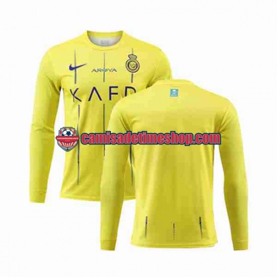 Camisa Masculina Al-Nassr 2023-2024 Jogo 1 Manga Longa