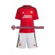 Camisa Infanto-Juvenil Manchester United 2023-2024 Jogo 1 manga curta