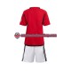 Camisa Infanto-Juvenil Manchester United 2023-2024 Jogo 1 manga curta