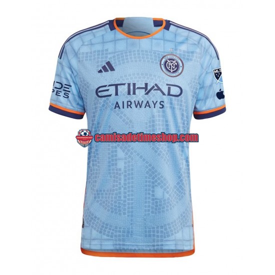 Camisa Masculina New York City FC 2023-2024 Jogo 1 manga curta