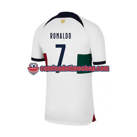 Camisa Masculina Portugal Ronaldo 7 World Cup 2022 Jogo 2 manga curta