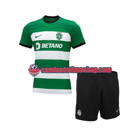 Camisa Infanto-Juvenil Sporting CP 2023-2024 Jogo 1 manga curta