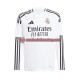 Camisa Masculina Real Madrid 2024-2025 Jogo 1 Branco Manga Longa