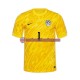 Camisa Masculina Eslovênia Goleiro Jan Oblak 1 Euro 2024 Jogo 1 Amarelo manga curta