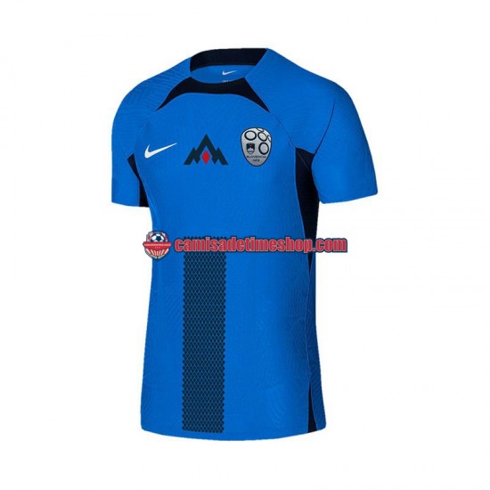 Camisa Masculina Eslovênia Euro 2024 Jogo 2 manga curta