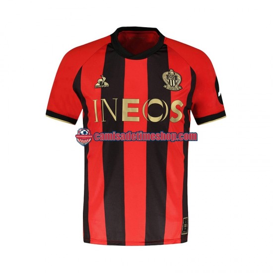 Camisa Masculina OGC Nice 2024-2025 Jogo 1 manga curta